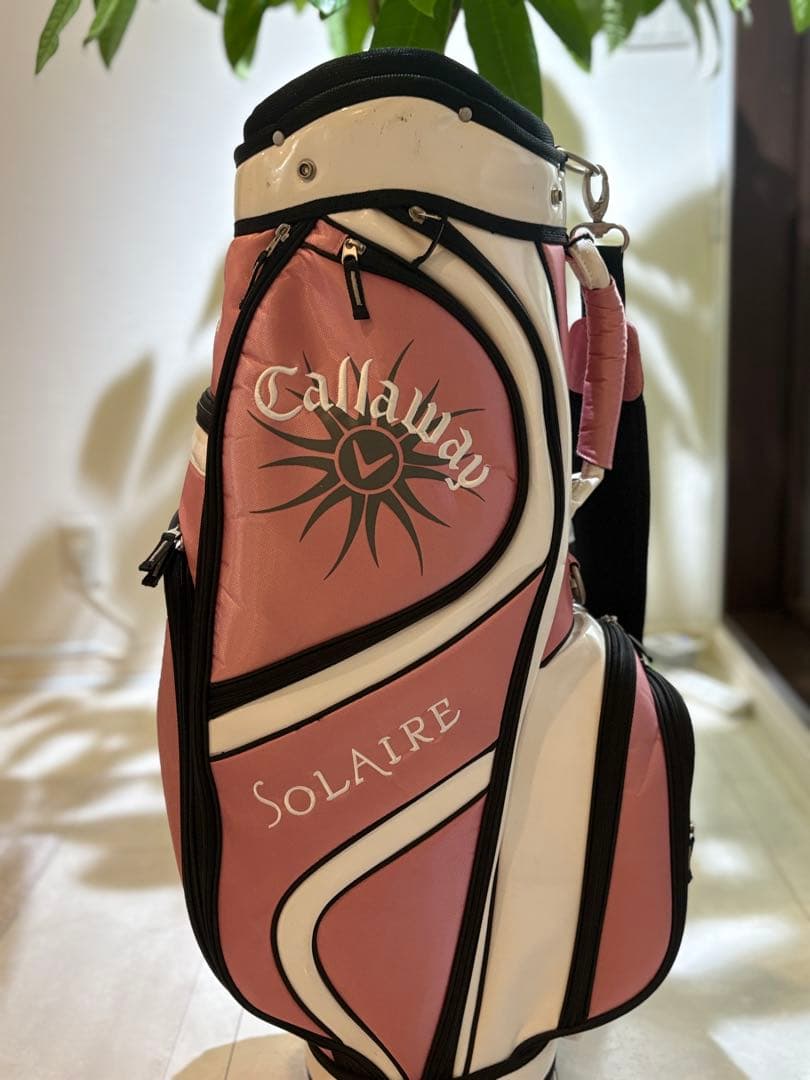 Callaway キャロウェイ Solaire キャディバッグ ピンク カバー付