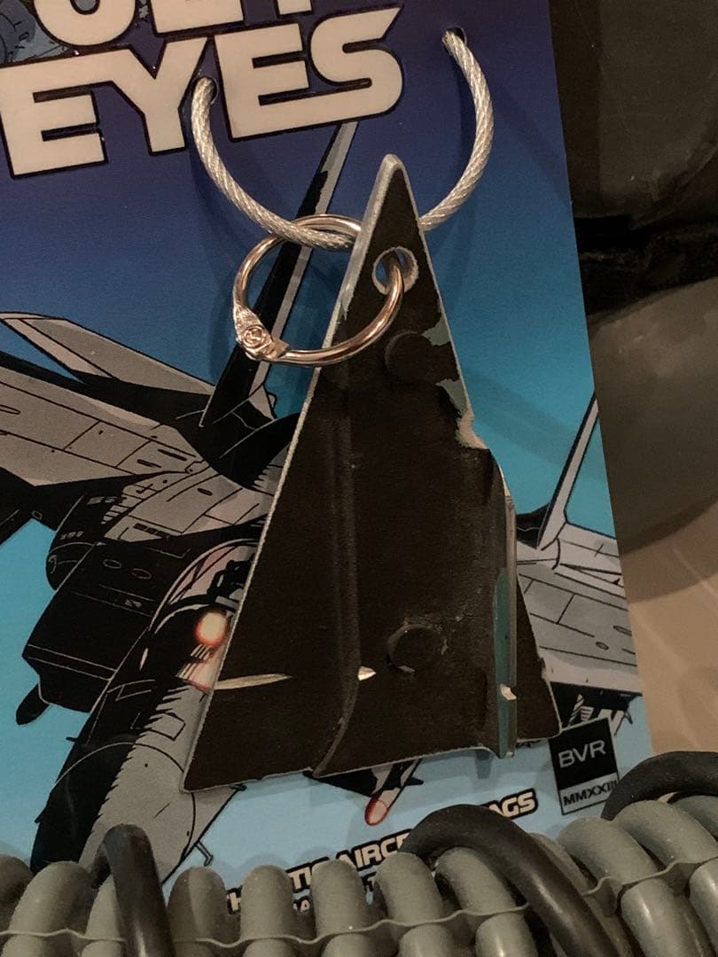 米空軍 戦闘機 F-15 イーグル キャノピー周辺 タグ キーホルダー 実機