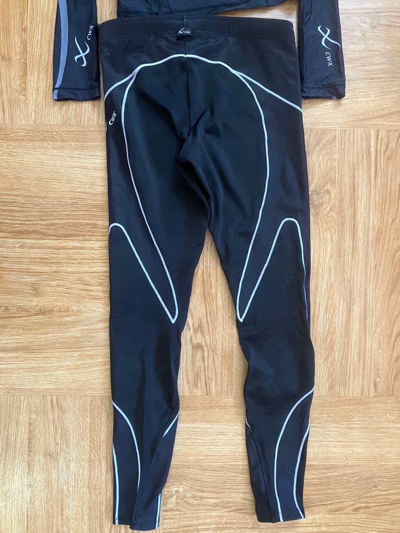 【美品】CW-X コンプレッション上下セット S/M ランニング