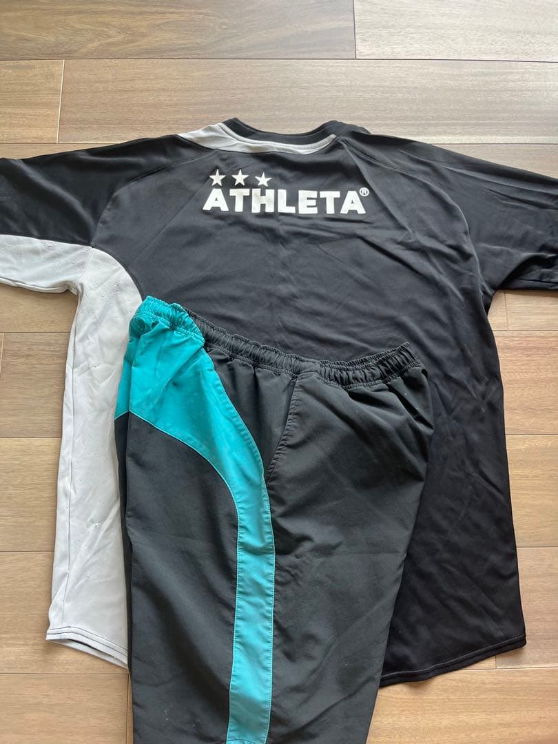 か*う様 アビスパ福岡　ATHLETA サッカーシャツとショートパンツセット X