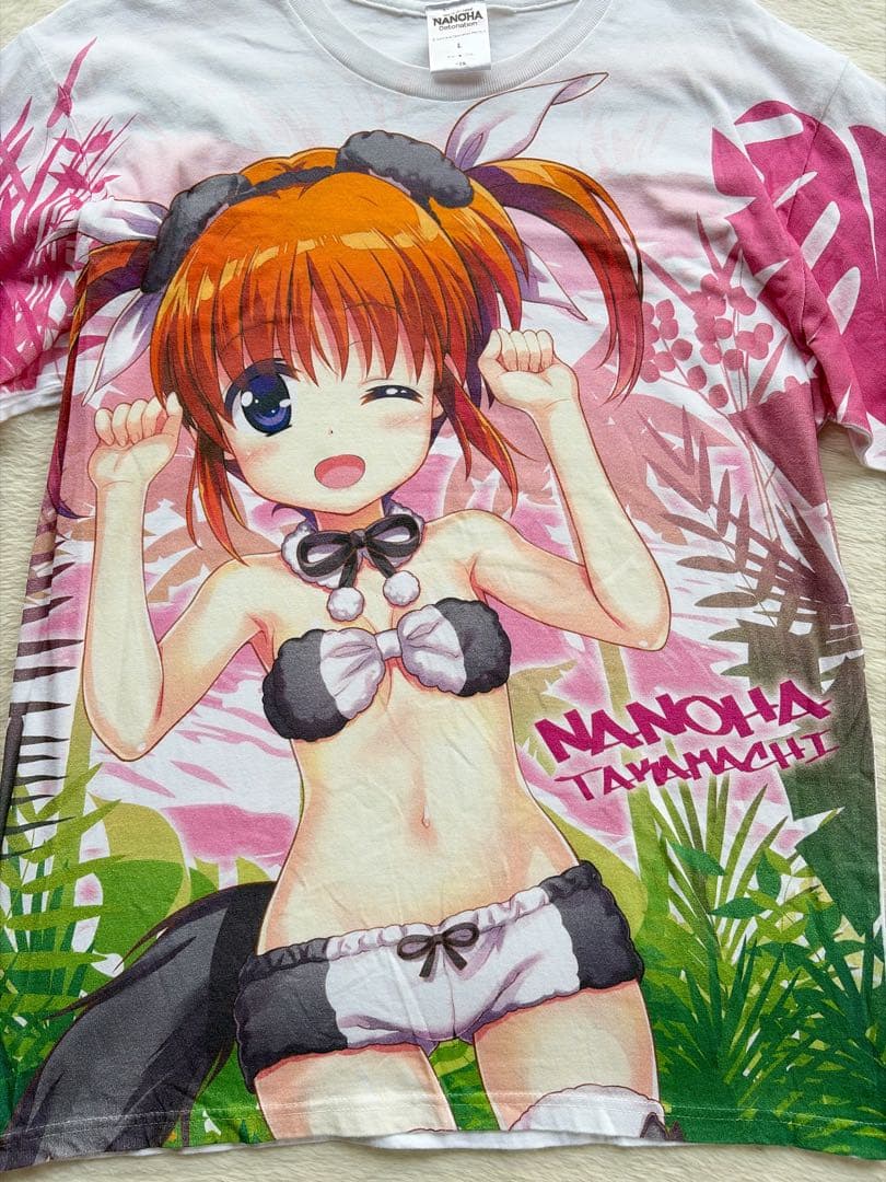 魔法少女リリカルなのは 　Tシャツ Lサイズ フルカラープリント