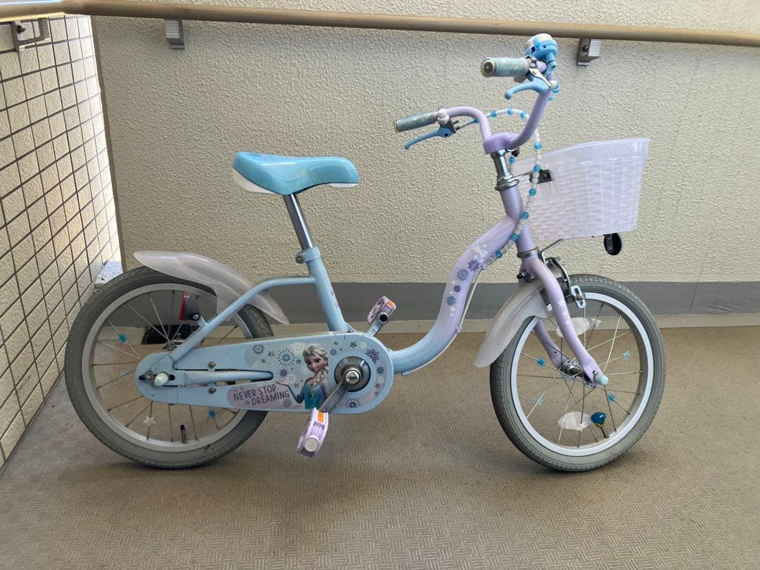 極上品　新品28000円　アナと雪の女王　幼児用自転車