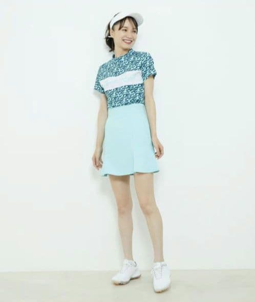 美品　ジュンアンドロペ　スカートL　ミントグリーン春夏