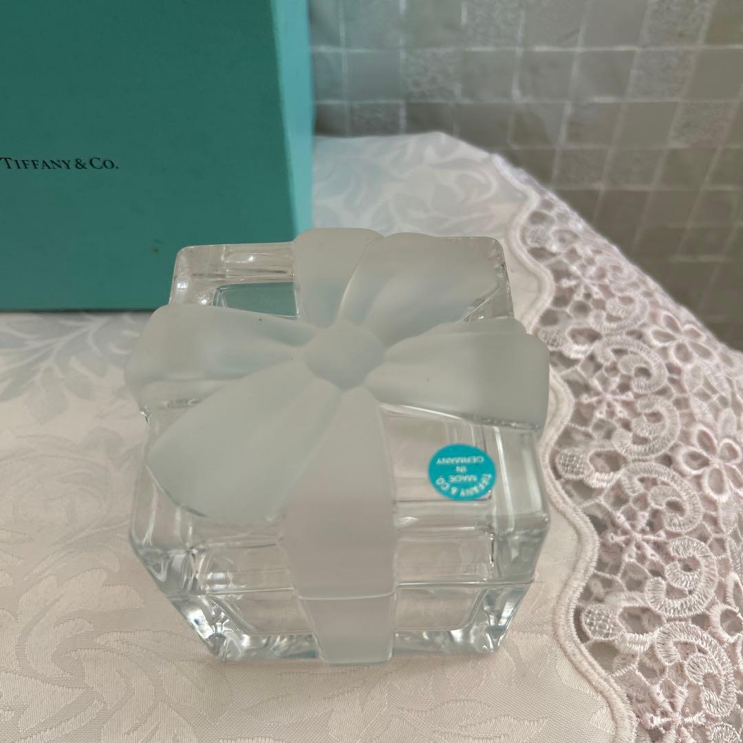 Tiffany & Co. クリスタルリボン付き小物入れ