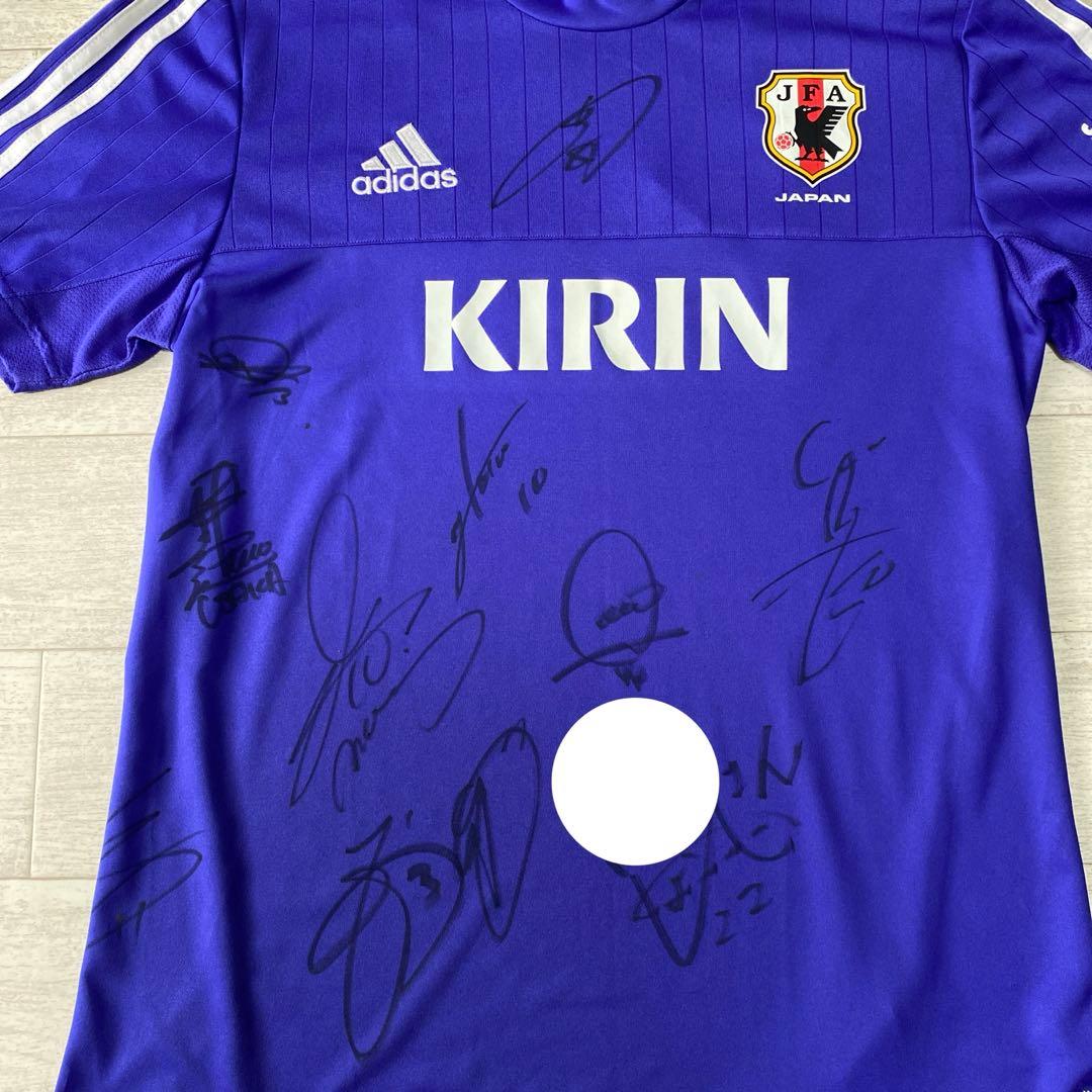 サッカー日本代表　13選手　サイン　ユニフォーム　サムライブルー