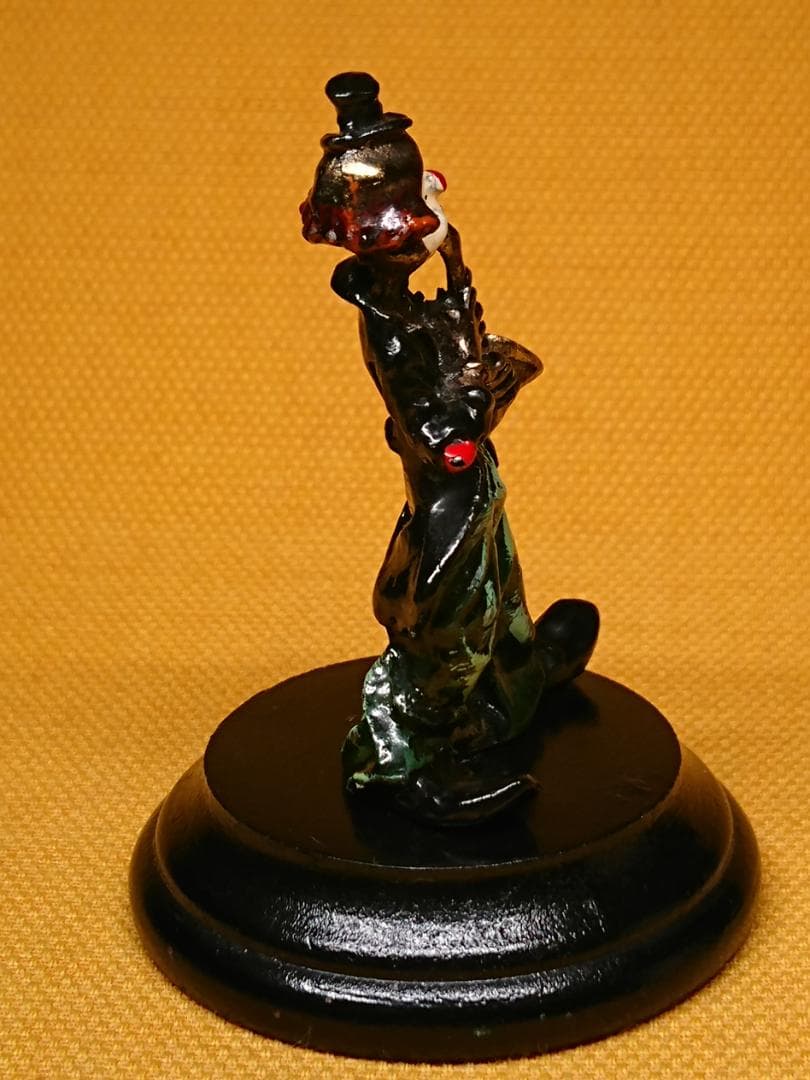 ピエロ　人形　金属　ヨーロッパ　置物　インテリア　工芸品　美術品　A2703