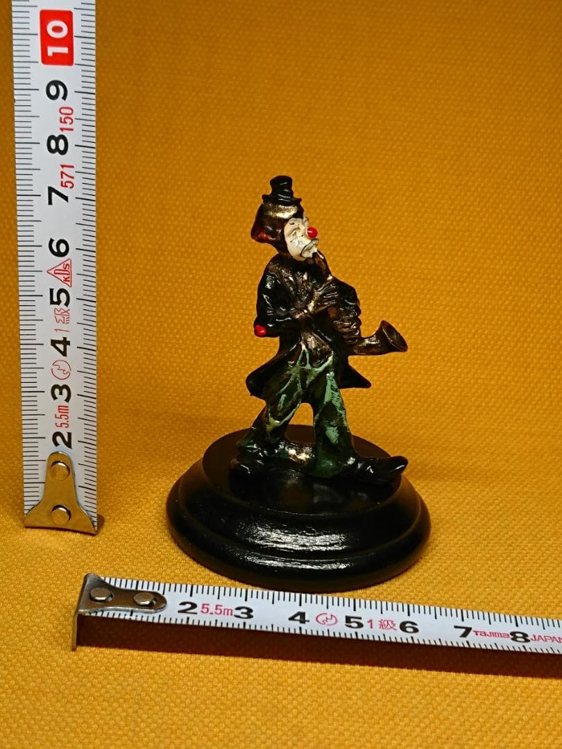 ピエロ　人形　金属　ヨーロッパ　置物　インテリア　工芸品　美術品　A2703