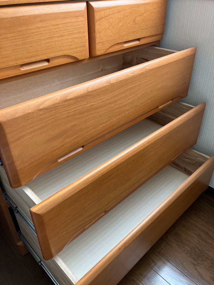 【美品】天然木製 収納チェスト