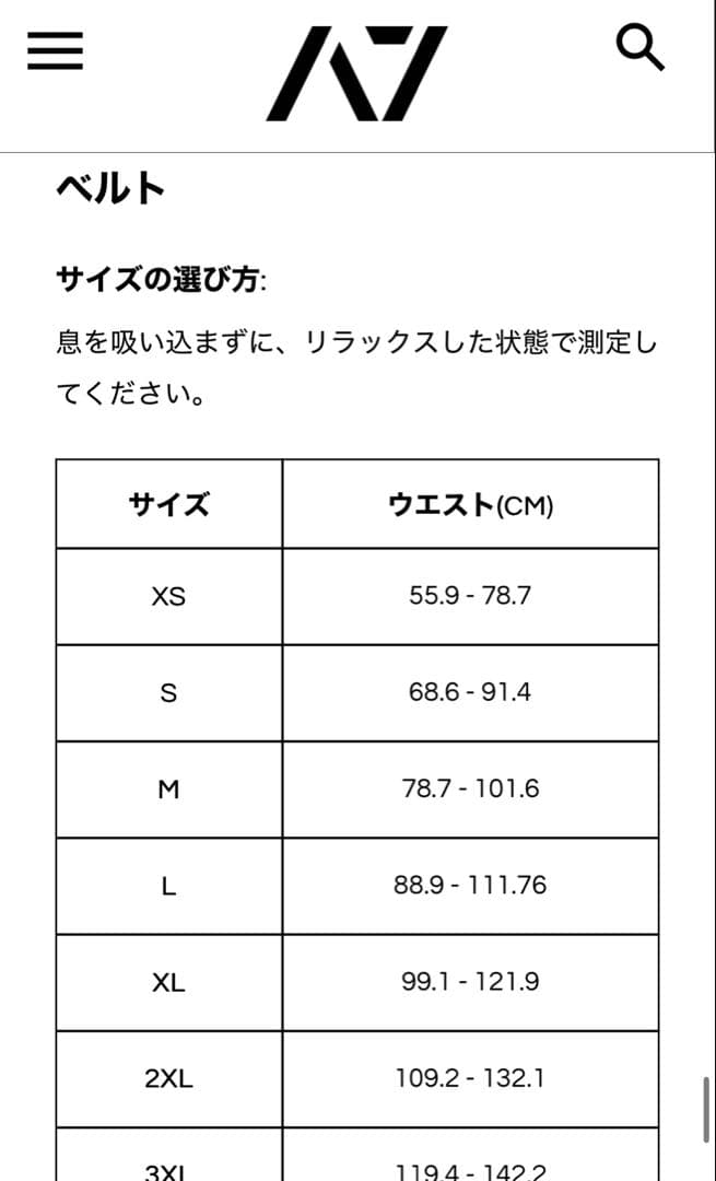 A7 レバーアクションベルト