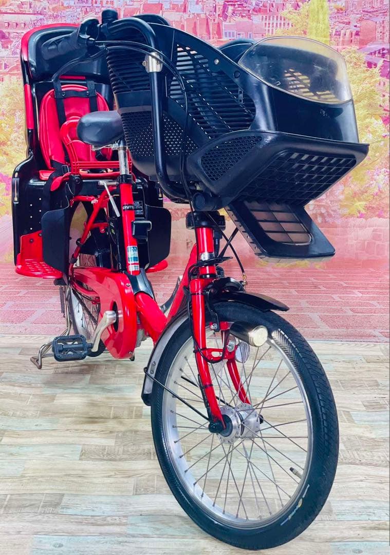 K2381 電動自転車パナソニック子供乗せ 20インチ 送料無料