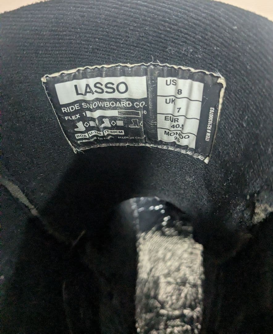 かとまんスノーボードブーツRIDE LASSO BOA 22-23モデル