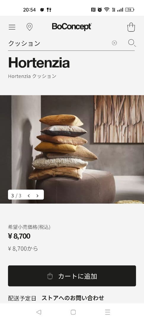 BoConcept【ボーコンセプト】クッション