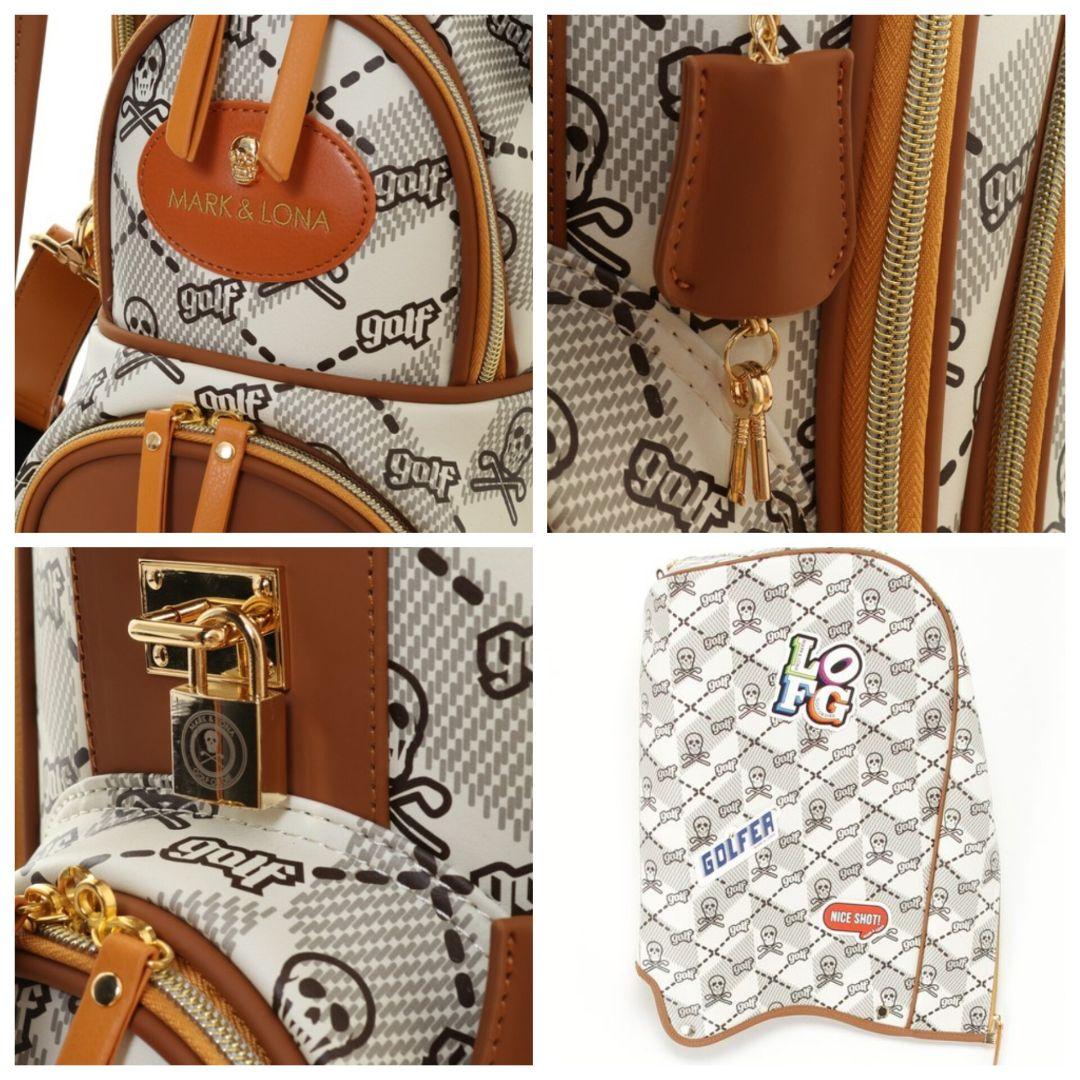 超美品 MARK&LONA キャディバッグ 限定・完売品 ブラウン オレンジ
