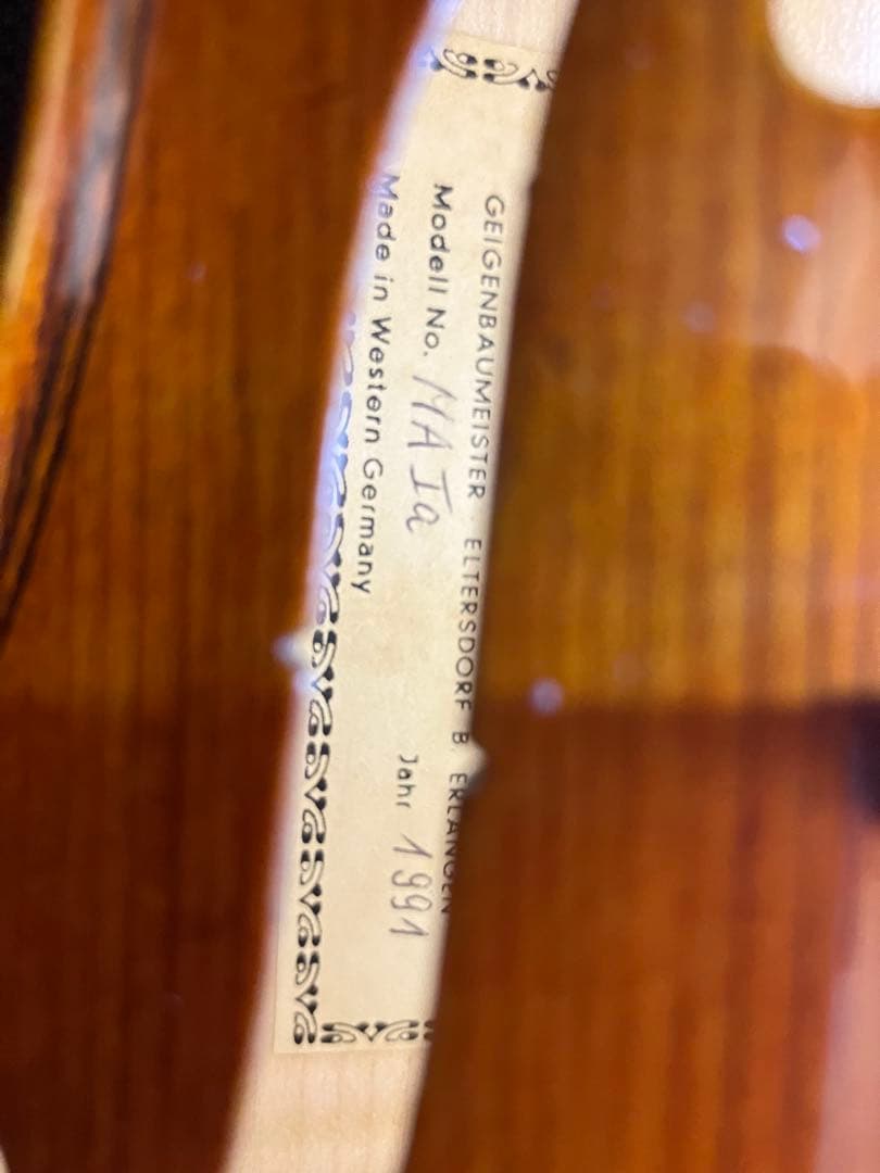 ドイツ製　Roman Teller MAIa 1991製バイオリン 4/4