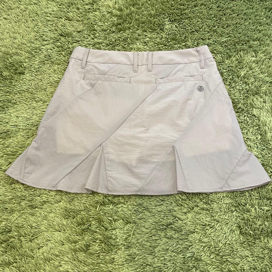DESCENTE GOLF デサントゴルフ スカート フリル ブラウン系 M