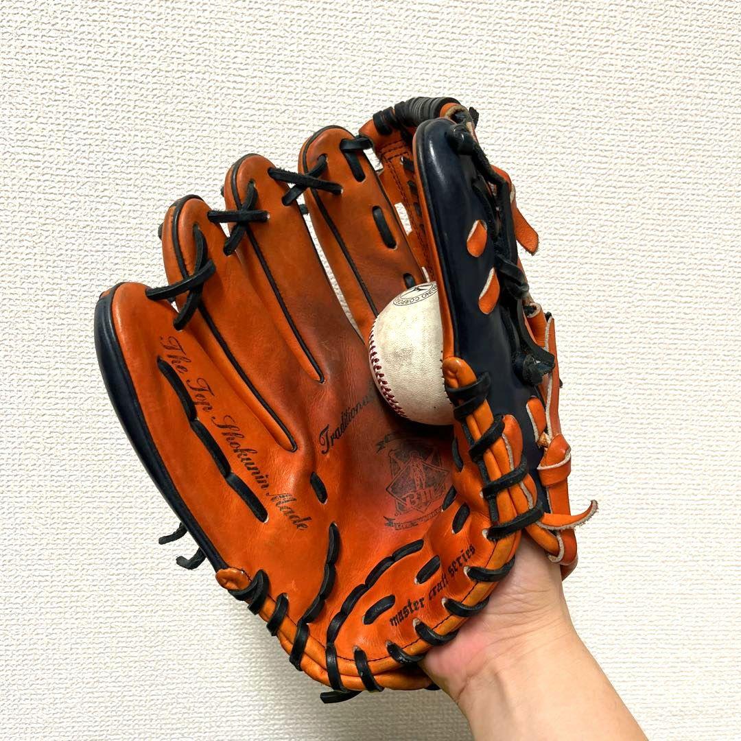 541 ベースマン プロ支給品 日本ハム 大貝恭史 硬式 内野手グローブ 左投げ