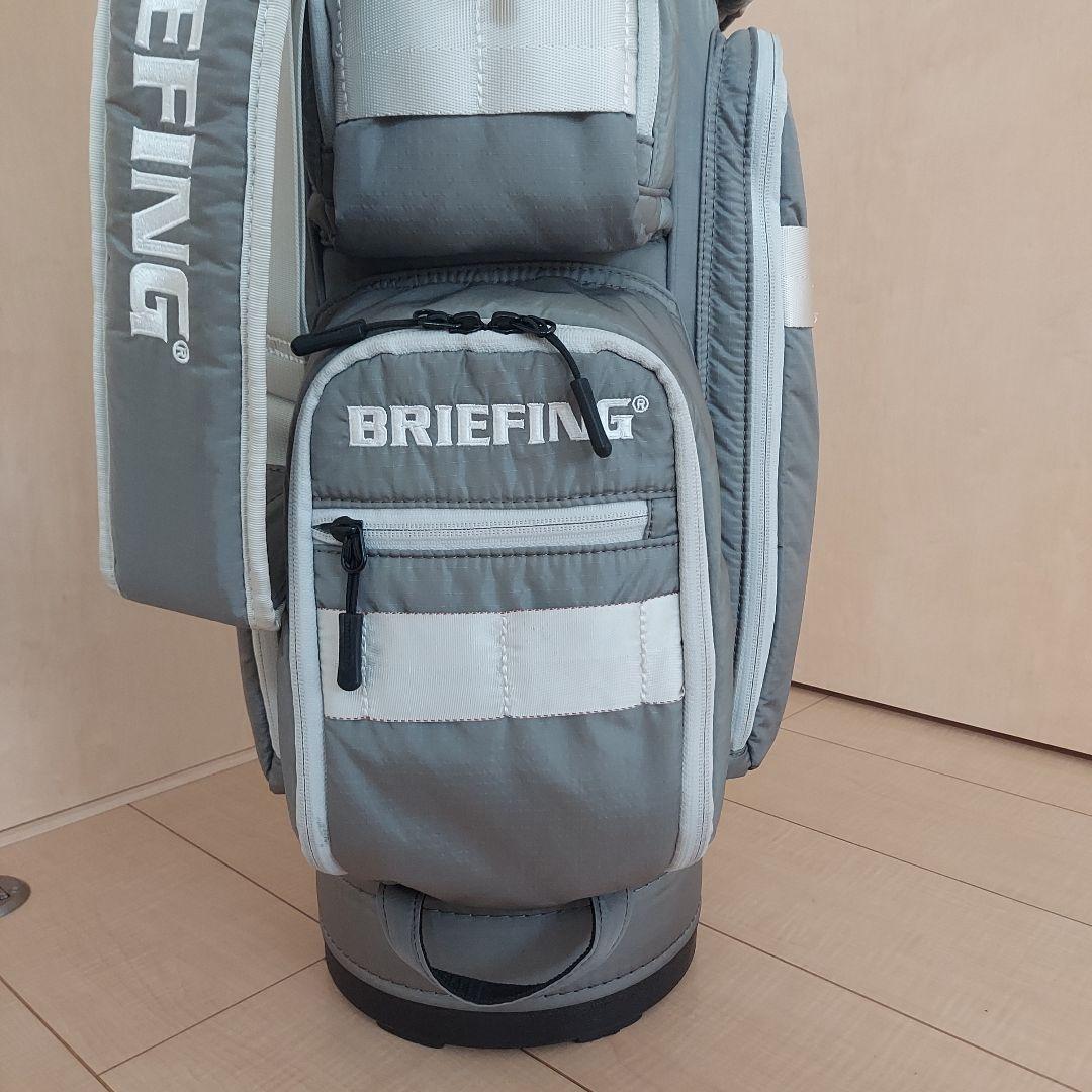 BRIEFING ブリーフィング キャディバッグ グレー ★ドライバーカバー付き