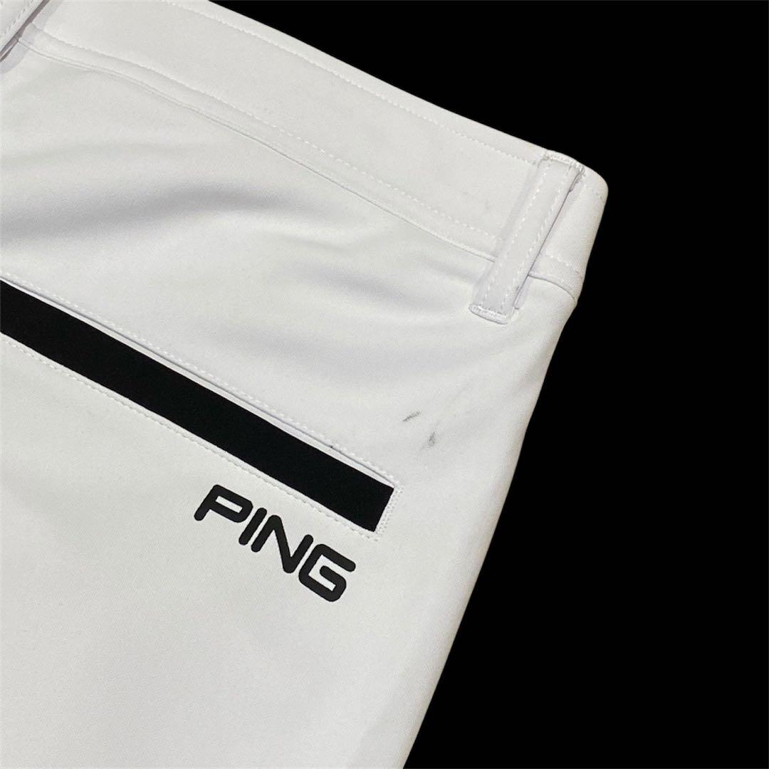 【未使用品】定価1.4万円PING メンズ ゴルフパンツ ホワイト