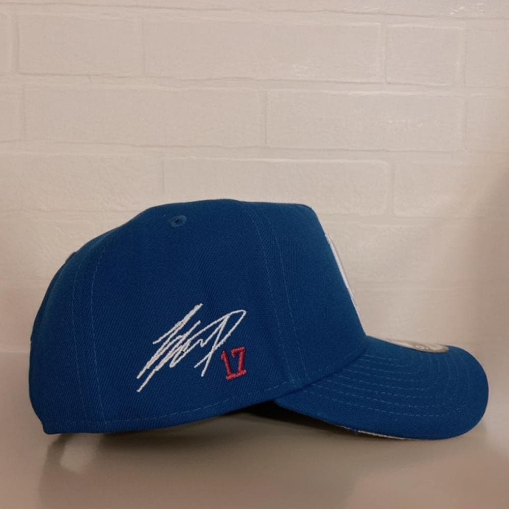 大谷翔平選手サイン入り刺繍ドジャースキャップ9FORTY　ブルー