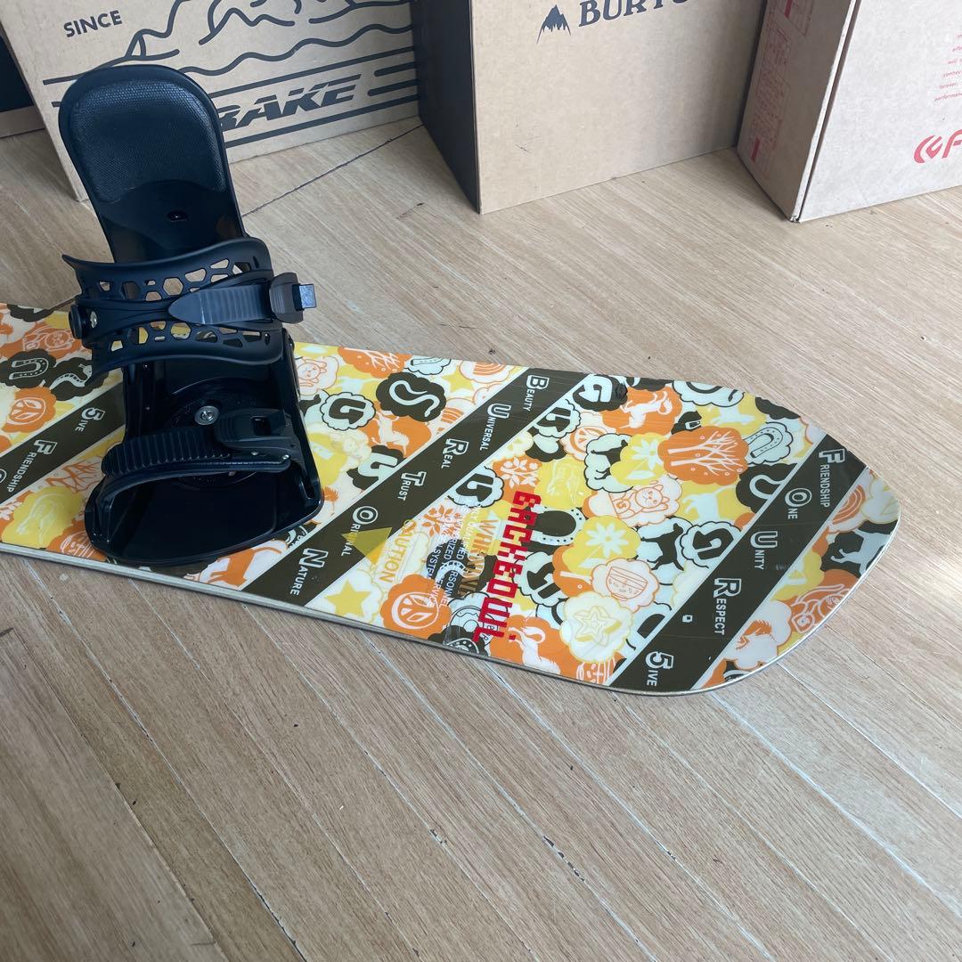 BURTON×ZUMA　バートン　USA製　未使用バイン付スノーボードセット