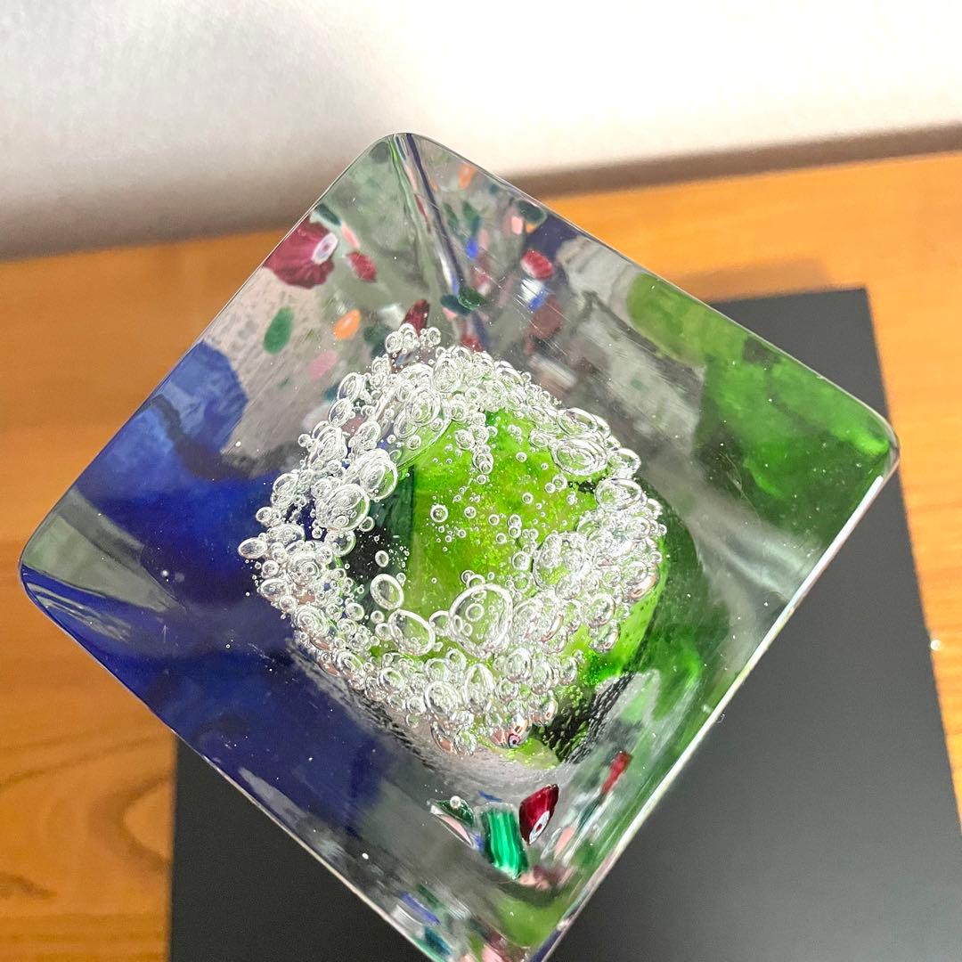 黒木国昭作品　夢光琳ランプ　プラチナ象嵌　サイン有り・箱付き