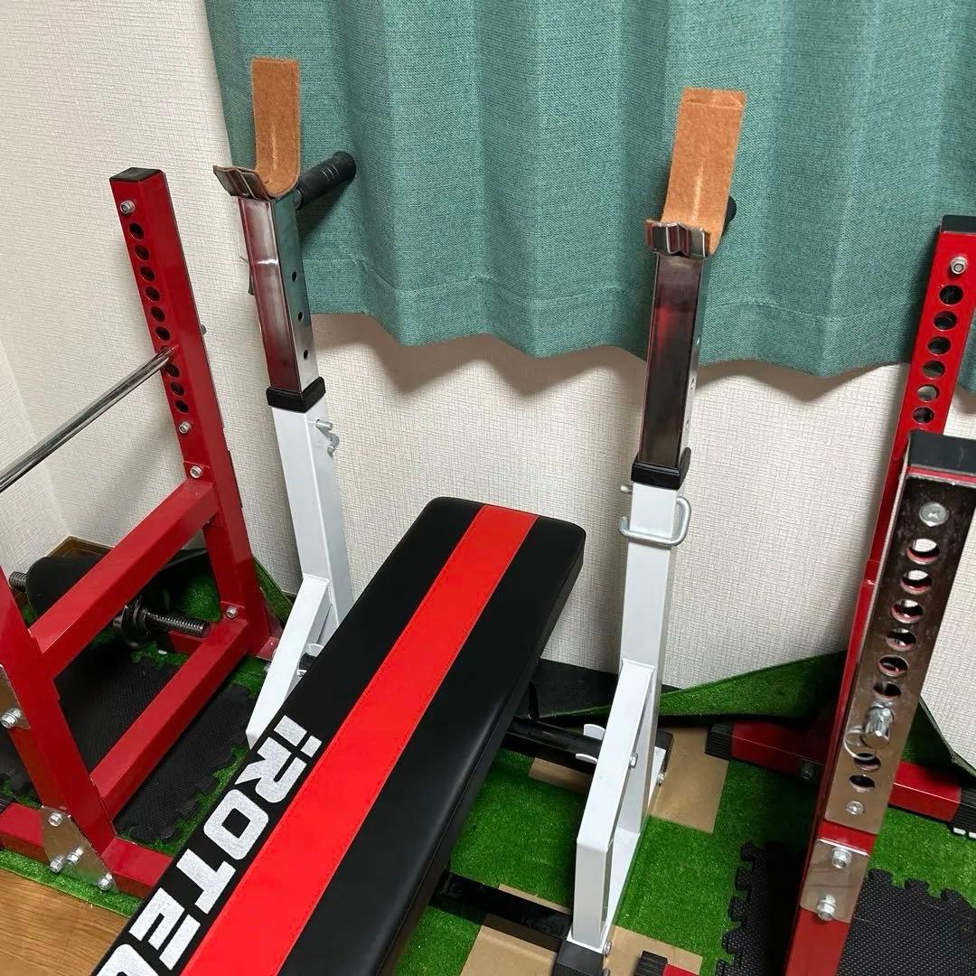 IROTEC ベンチプレス台、セーフティバー