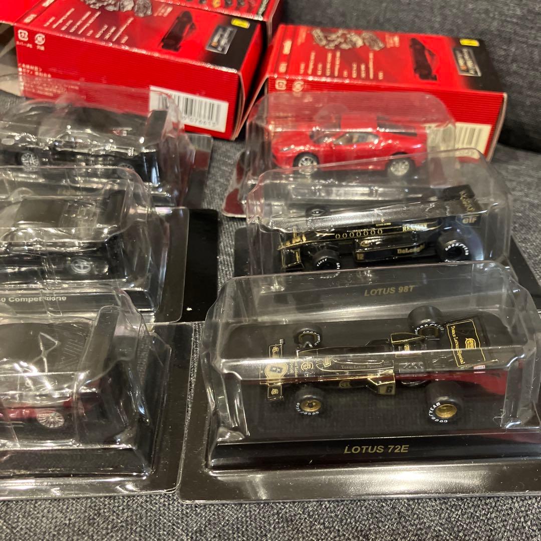 京商 1/64 ミニカー 10台セット カード付き フェラーリ / ロータス