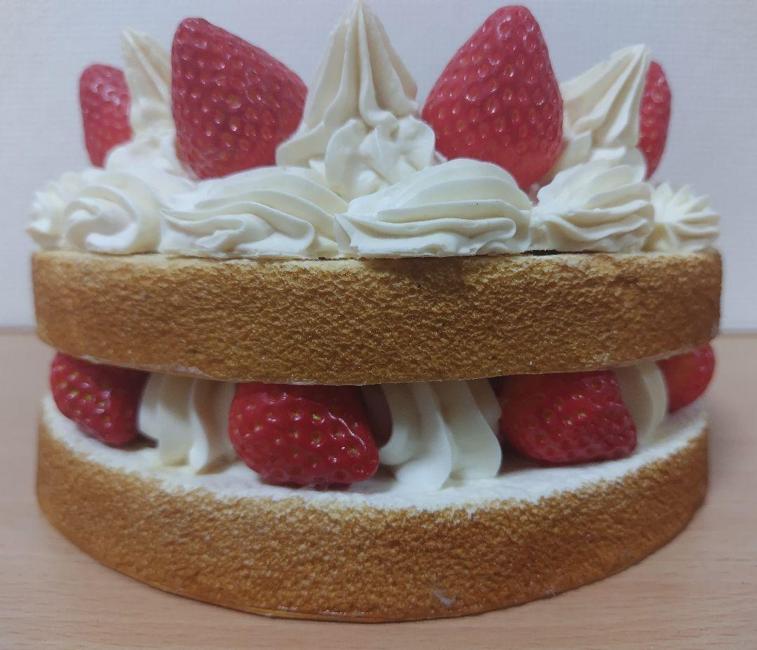 食品サンプル フェイクケーキ 不二家 オリジナルショートケーキ （L） 19cm