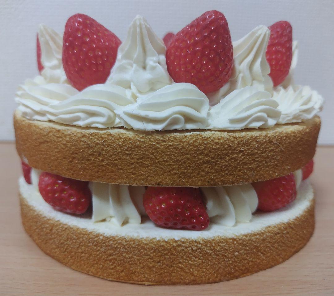食品サンプル フェイクケーキ 不二家 オリジナルショートケーキ （L） 19cm