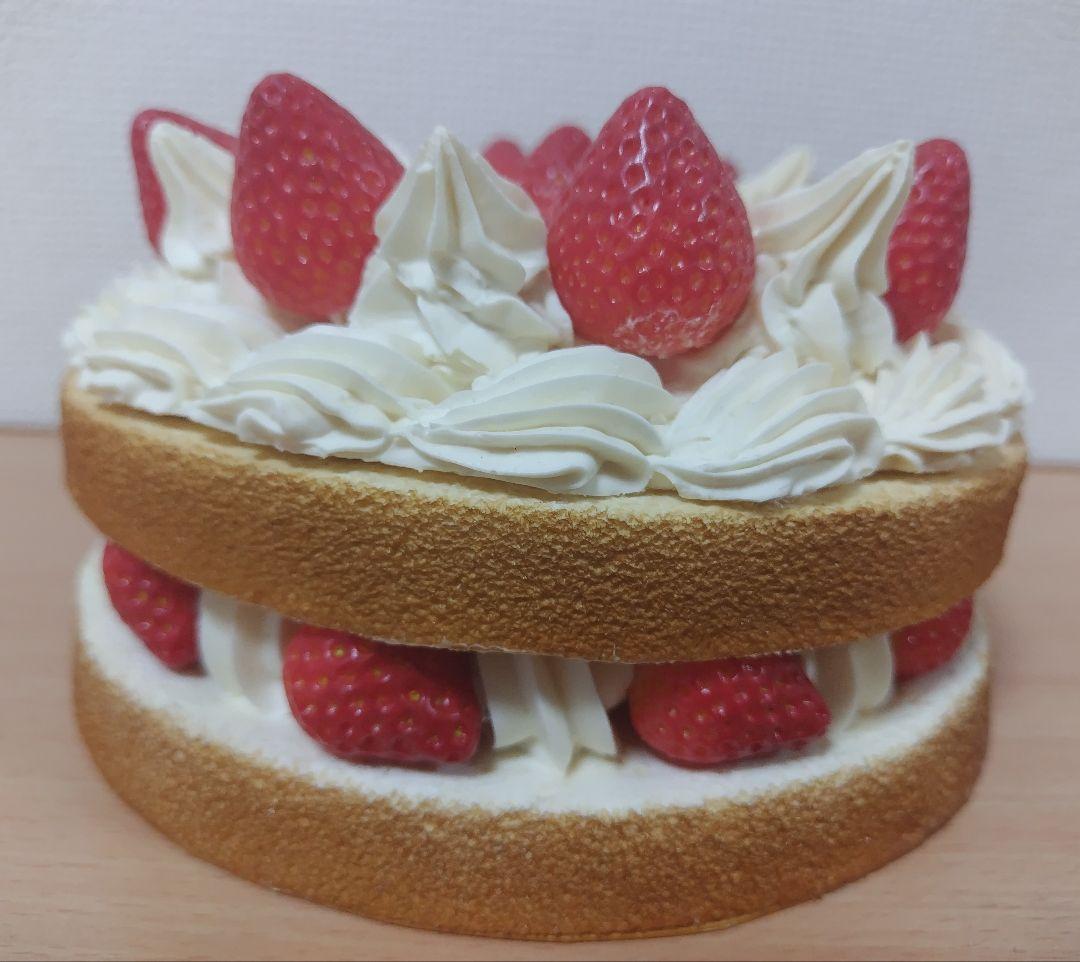 食品サンプル フェイクケーキ 不二家 オリジナルショートケーキ （L） 19cm