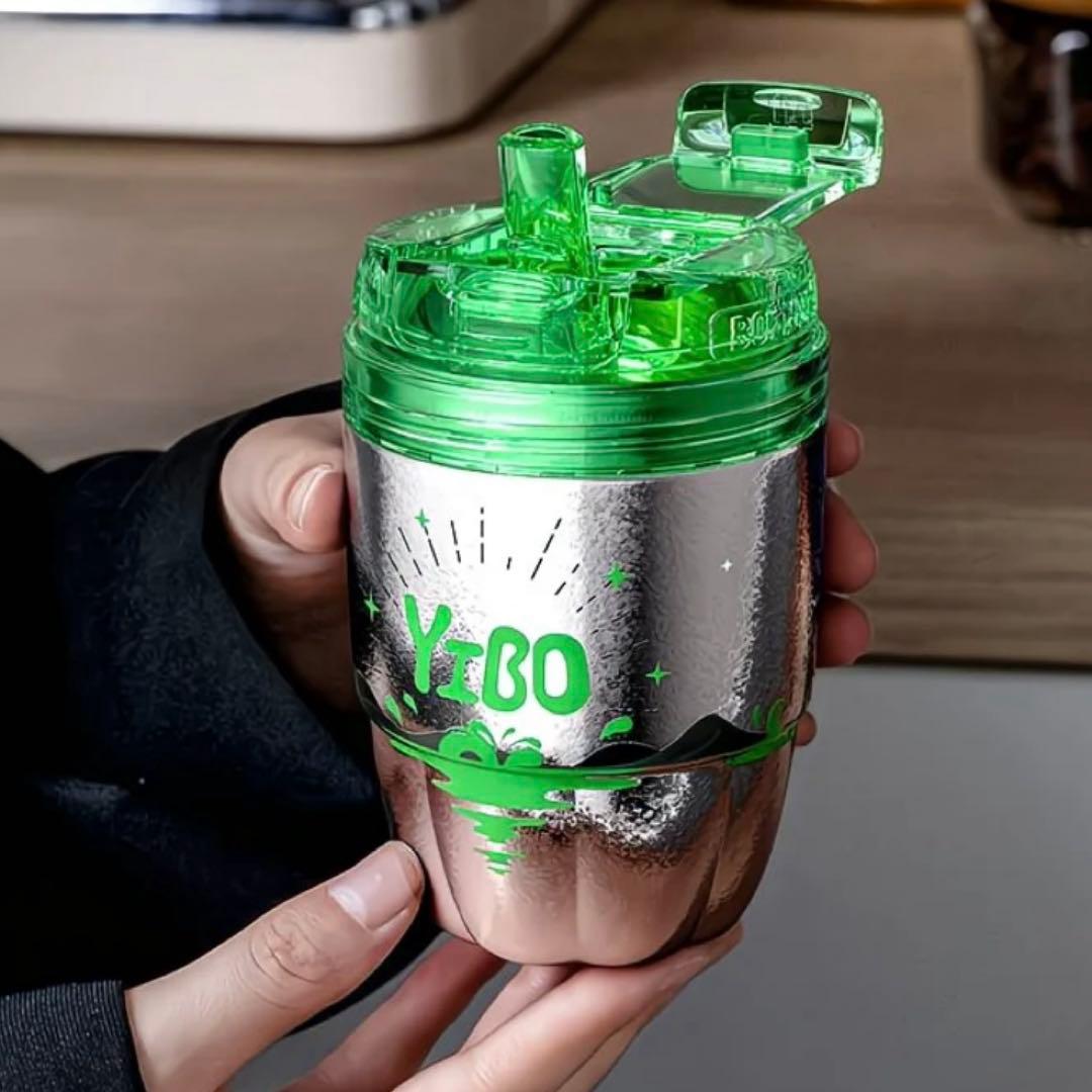 王一博 代言 正規店 限定 コラボ吨吨杯 水筒 ボトル300ml 確認用1