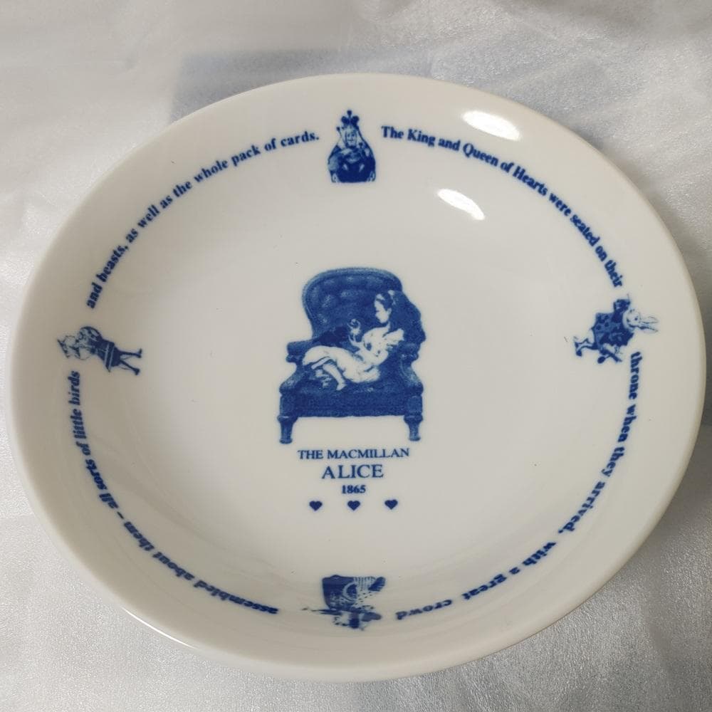 新品 3枚セット マクミランアリス 皿 プレート 磁器 白 不思議の国のアリス