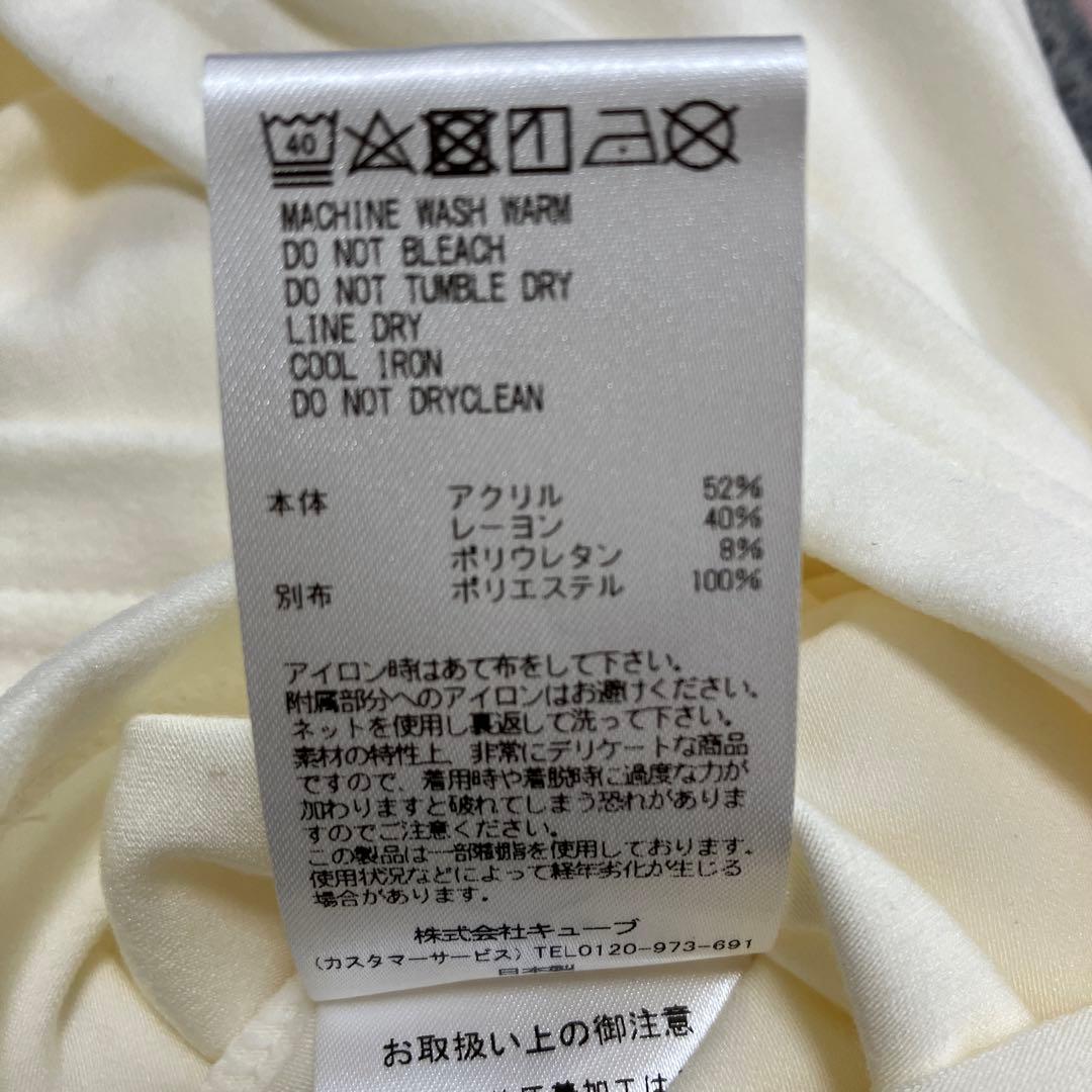 MARK&LONAホワイト タートルネック レディースウェア