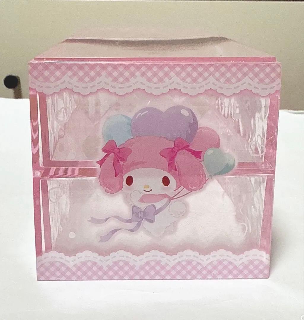 サンリオ マイメロディ キラキラ煌めく２段引き出しチェスト 小物ケース
