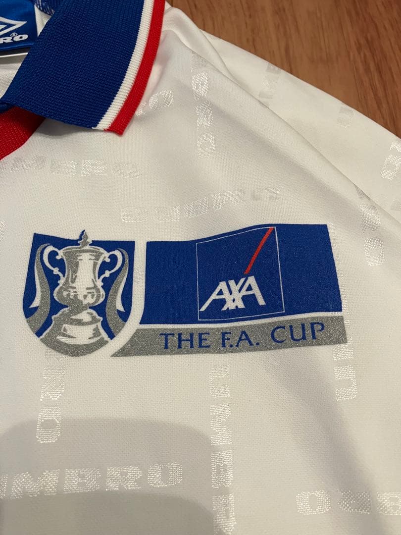 UMBRO イングランド代表 AXA FAカップ 長袖ユニフォーム 白