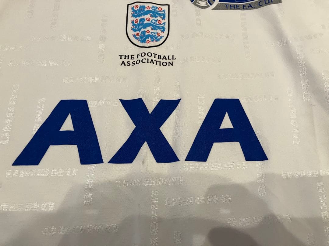 UMBRO イングランド代表 AXA FAカップ 長袖ユニフォーム 白