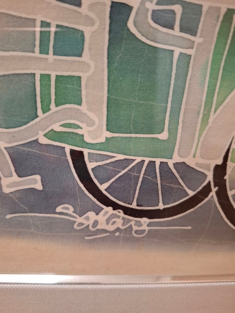 マレーシア購入品　手書きの絵画