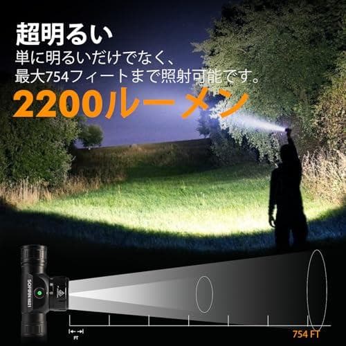 Sofirn HS21 ヘッドライト 充電式 赤光付き 2200ルーメン高輝度A