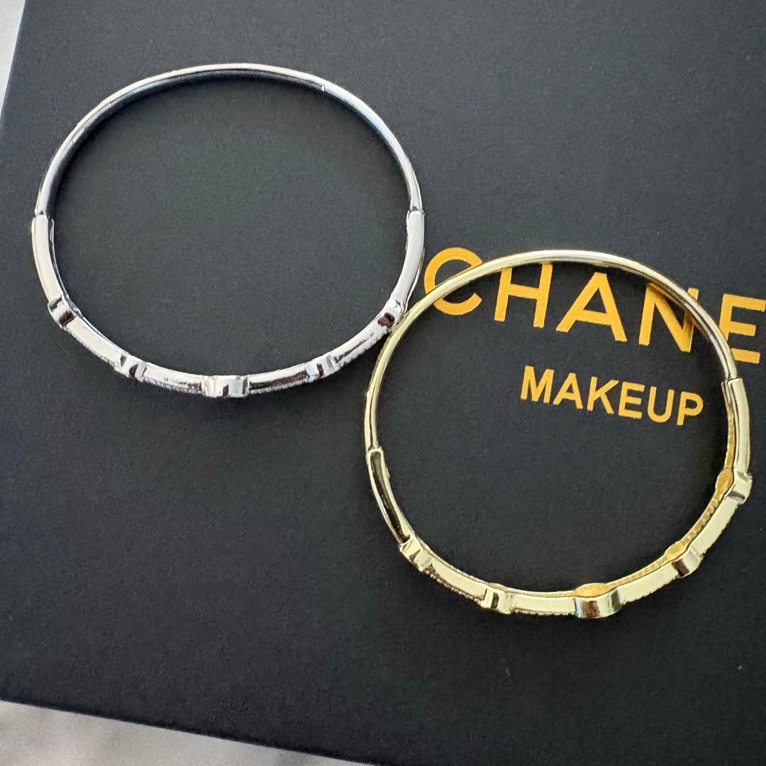 [新品]CHANELシャネル　バングル　ブレスレット　ノベルティ　　2本セット