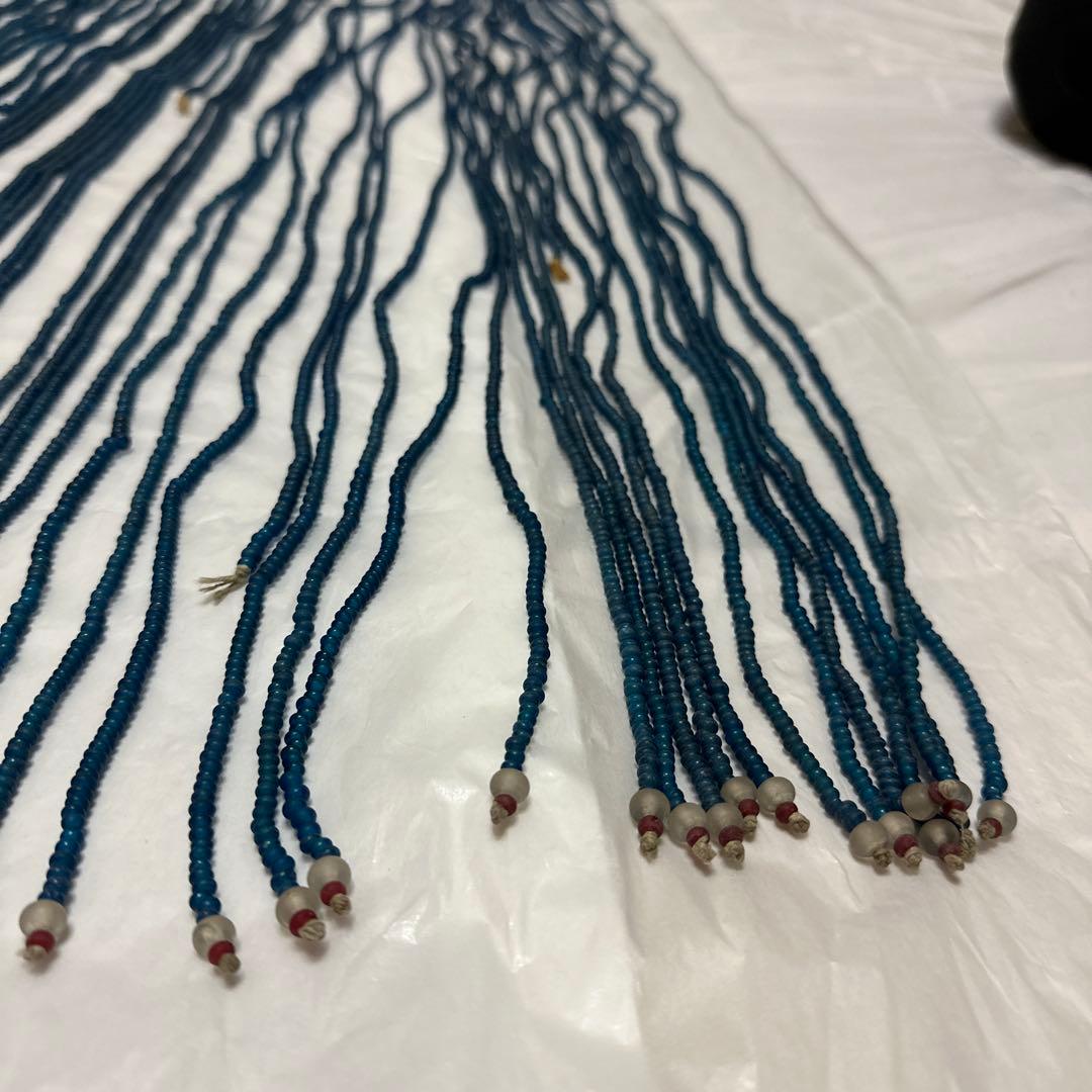 【希少品】大正から昭和　アンティークのガラスビーズのれん