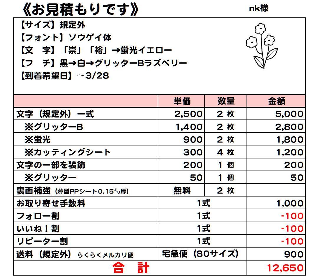 nk様　オーダーページ