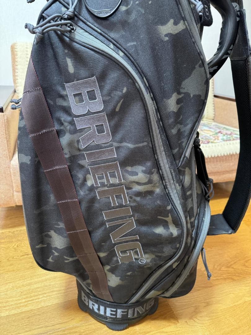 BRIEFING（ブリーフィング）キャディバッグ CR-5 ブラックカモ【美品】