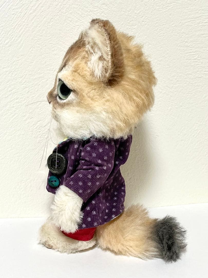 め*こ様 ネコ アートドール ぬいぐるみ 海外作家 テディベア