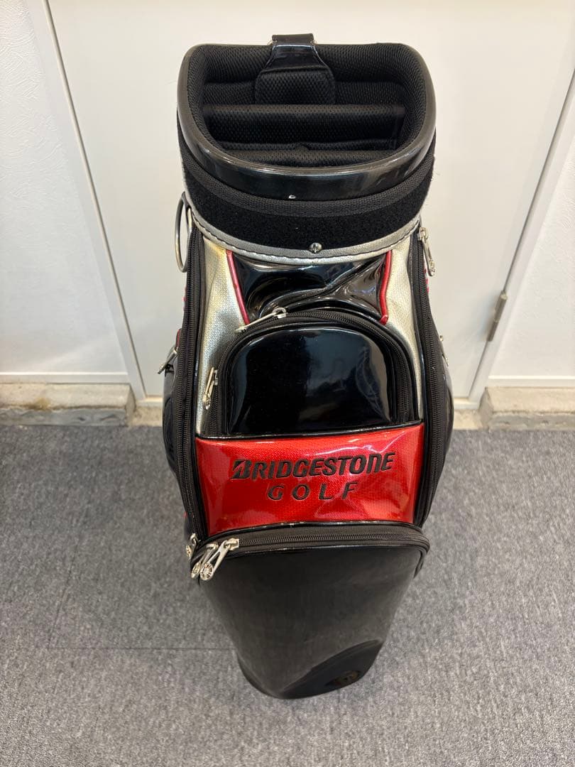 BRIDGESTONE GOLF キャディバッグ ブラック/レッド