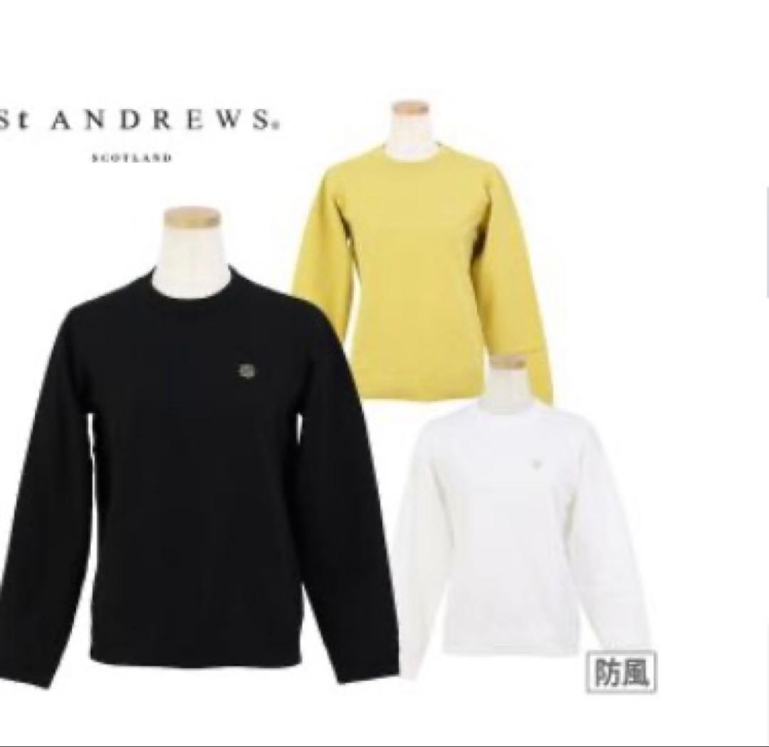 St ANDREWS 天竺×リンクス裏地付き プルオーバーセーター レディス