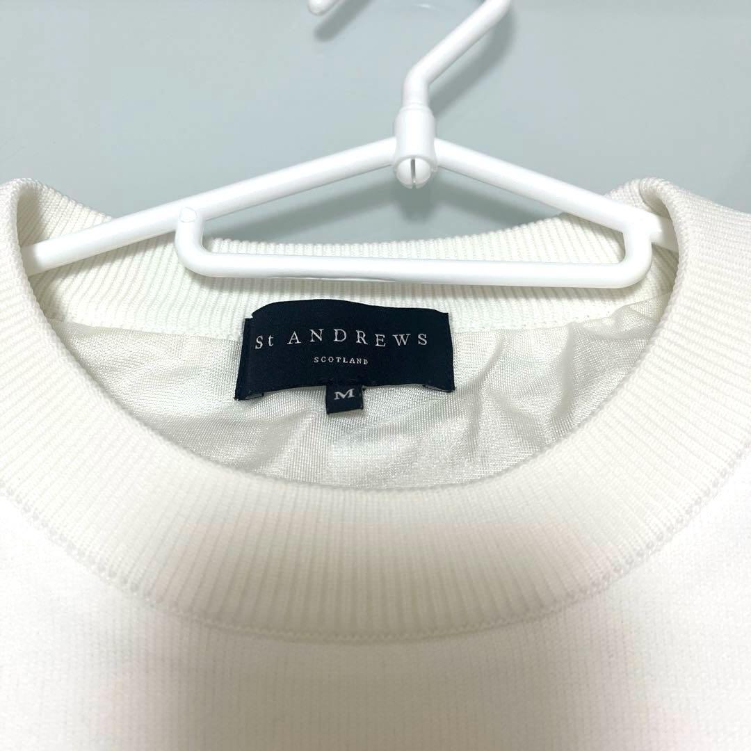 St ANDREWS 天竺×リンクス裏地付き プルオーバーセーター レディス