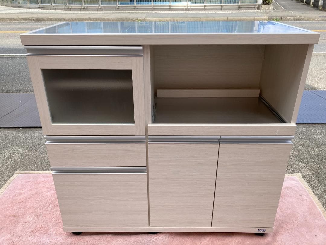 愛知岐阜/送料無料★MOCO フナモコ ハイカウンター 102cm キャスター付