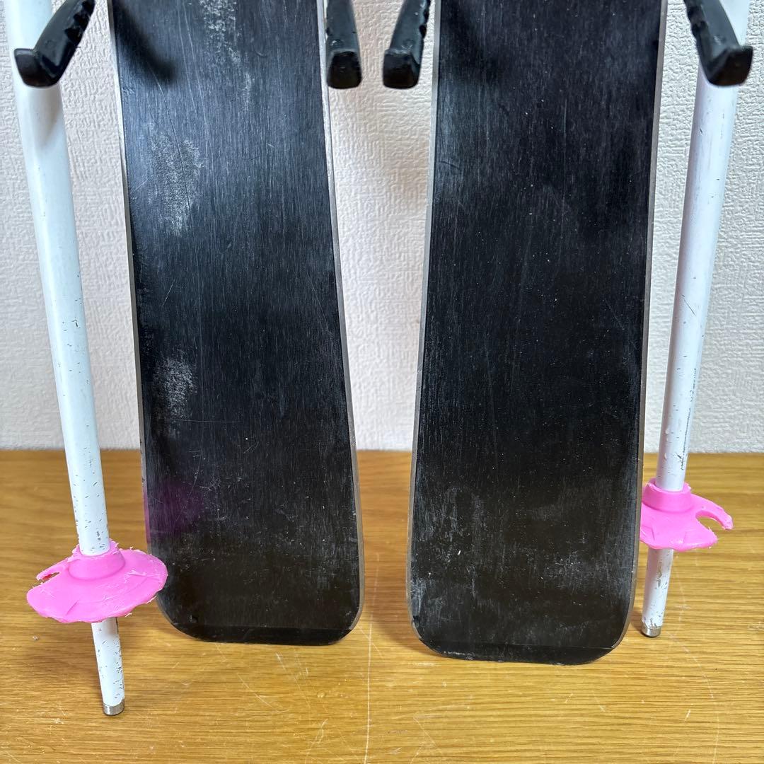 ジュニアスキーセット　ピュアコンシャス 80cm 17cm ストック付