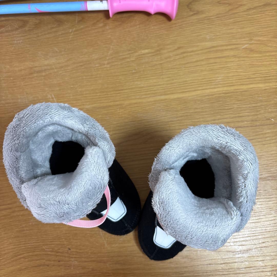 ジュニアスキーセット　ピュアコンシャス 80cm 17cm ストック付