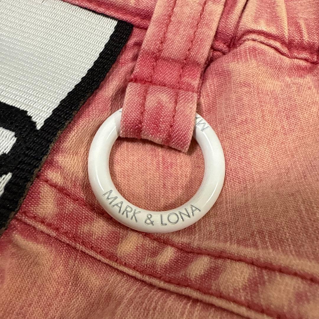 美品　MARK&LONA ウォッシュ加工　ゴルフスカート